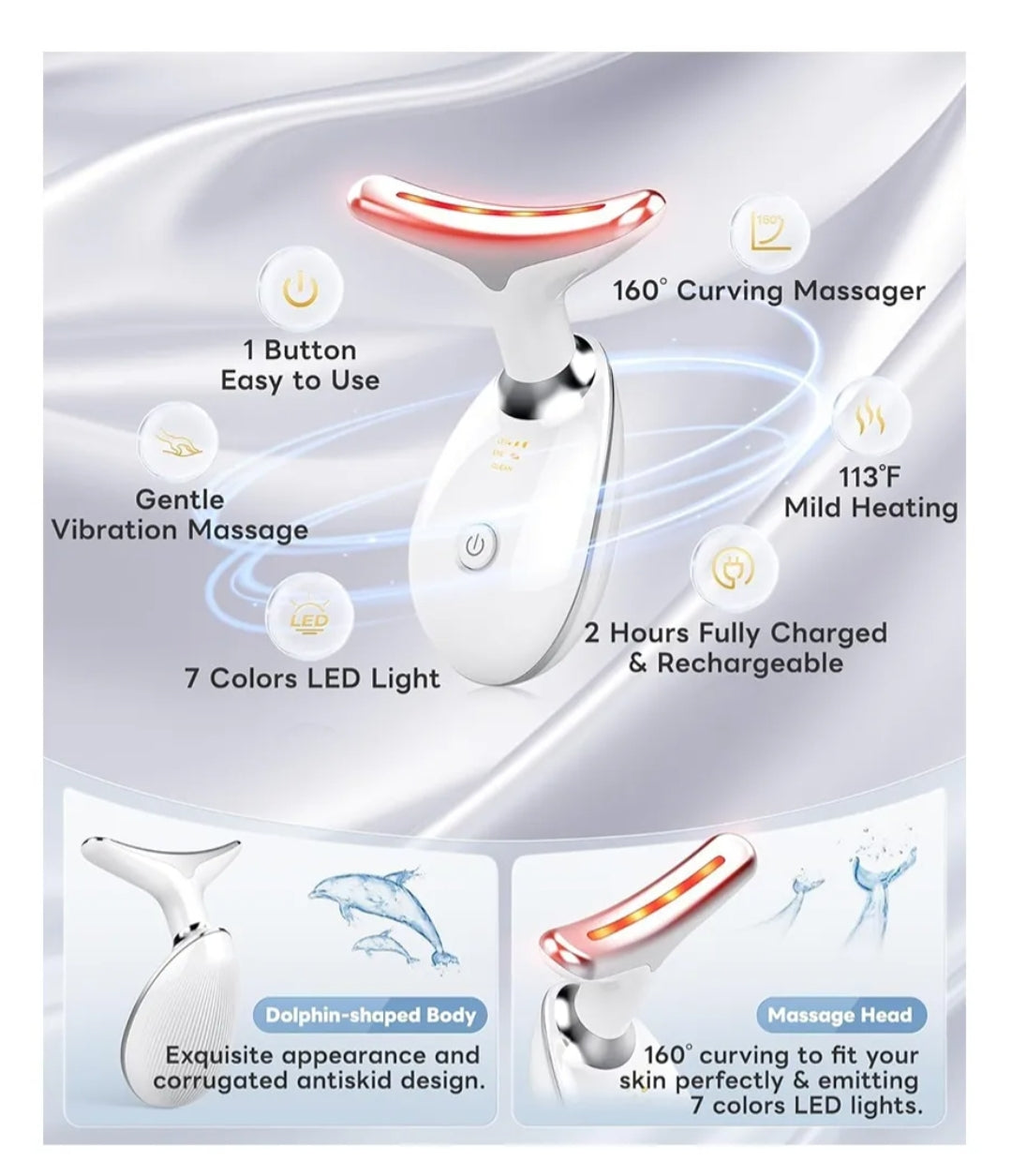 Masajeador  ANTIEDAD- FACIAL- CUELLO-Reductor de Papada